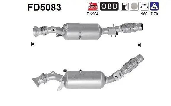 Ruß-/Partikelfilter, Abgasanlage AS FD5083