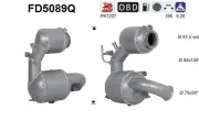 Ruß-/Partikelfilter, Abgasanlage AS FD5089Q