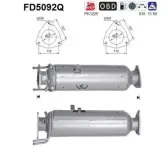 Ruß-/Partikelfilter, Abgasanlage AS FD5092Q