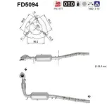 Ruß-/Partikelfilter, Abgasanlage AS FD5094