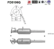 Ruß-/Partikelfilter, Abgasanlage AS FD5106Q