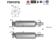 Ruß-/Partikelfilter, Abgasanlage AS FD5107Q