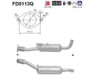 Ruß-/Partikelfilter, Abgasanlage AS FD5113Q