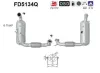Ruß-/Partikelfilter, Abgasanlage AS FD5134Q