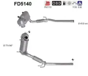 Ruß-/Partikelfilter, Abgasanlage AS FD5140