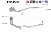 Ruß-/Partikelfilter, Abgasanlage AS FD5155Q