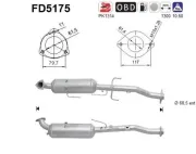 Ruß-/Partikelfilter, Abgasanlage AS FD5175