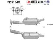 Ruß-/Partikelfilter, Abgasanlage AS FD5184Q