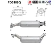Ruß-/Partikelfilter, Abgasanlage AS FD5189Q