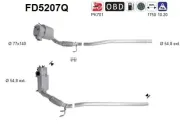 Ruß-/Partikelfilter, Abgasanlage AS FD5207Q