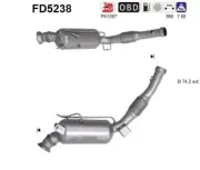 Ruß-/Partikelfilter, Abgasanlage AS FD5238