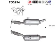 Ruß-/Partikelfilter, Abgasanlage AS FD5254