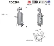 Ruß-/Partikelfilter, Abgasanlage AS FD5264