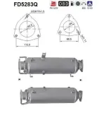 Ruß-/Partikelfilter, Abgasanlage AS FD5283Q