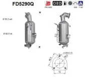 Ruß-/Partikelfilter, Abgasanlage AS FD5290Q