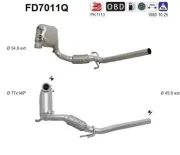 Ruß-/Partikelfilter, Abgasanlage AS FD7011Q