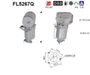 Ruß-/Partikelfilter, Abgasanlage AS FL5267Q