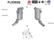 Ruß-/Partikelfilter, Abgasanlage AS FL5302Q