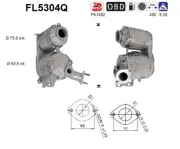 Ruß-/Partikelfilter, Abgasanlage AS FL5304Q