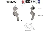 Ruß-/Partikelfilter, Abgasanlage AS FM5320Q
