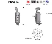 Ruß-/Partikelfilter, Abgasanlage AS FN5214