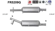 Ruß-/Partikelfilter, Abgasanlage AS FR5209Q