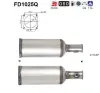 Ru&szlig;-/Partikelfilter, Abgasanlage AS FD1025Q