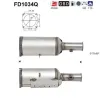 Ru&szlig;-/Partikelfilter, Abgasanlage AS FD1034Q