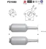 Ru&szlig;-/Partikelfilter, Abgasanlage AS FD1080