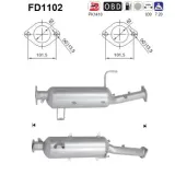 Ruß-/Partikelfilter, Abgasanlage AS FD1102