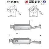 Ruß-/Partikelfilter, Abgasanlage AS FD1102Q