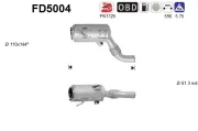 Ruß-/Partikelfilter, Abgasanlage AS FD5004