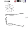 Ru&szlig;-/Partikelfilter, Abgasanlage AS FD5082