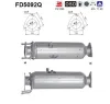 Ru&szlig;-/Partikelfilter, Abgasanlage AS FD5092Q