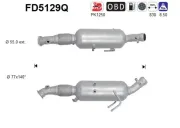 Ruß-/Partikelfilter, Abgasanlage AS FD5129Q