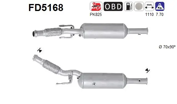 Ruß-/Partikelfilter, Abgasanlage AS FD5168