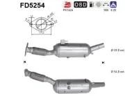 Ruß-/Partikelfilter, Abgasanlage AS FD5254