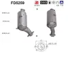 Ru&szlig;-/Partikelfilter, Abgasanlage AS FD5259