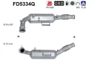 Ruß-/Partikelfilter, Abgasanlage AS FD5334Q