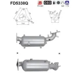 Ruß-/Partikelfilter, Abgasanlage AS FD5338Q