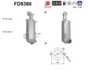 Ruß-/Partikelfilter, Abgasanlage AS FD5368
