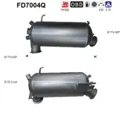 Ruß-/Partikelfilter, Abgasanlage AS FD7004Q