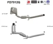 Ruß-/Partikelfilter, Abgasanlage AS FD7012Q