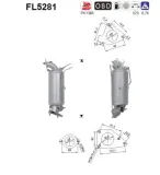 Ruß-/Partikelfilter, Abgasanlage AS FL5281