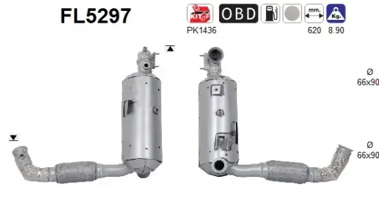 Ruß-/Partikelfilter, Abgasanlage AS FL5297 Bild Ruß-/Partikelfilter, Abgasanlage AS FL5297