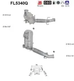 Ruß-/Partikelfilter, Abgasanlage AS FL5340Q