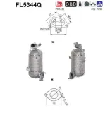 Ruß-/Partikelfilter, Abgasanlage AS FL5344Q