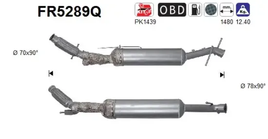 Ruß-/Partikelfilter, Abgasanlage AS FR5289Q Bild Ruß-/Partikelfilter, Abgasanlage AS FR5289Q