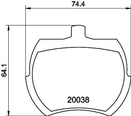 Bremsbelagsatz, Scheibenbremse Vorderachse DON PCP2113 Bild Bremsbelagsatz, Scheibenbremse Vorderachse DON PCP2113