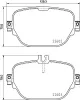 Bremsbelagsatz, Scheibenbremse Hinterachse DON PCP2210